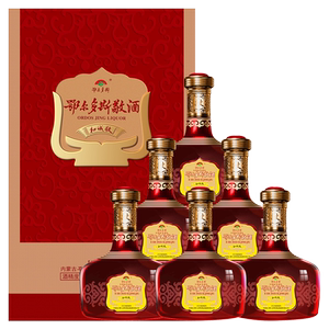 鄂尔多斯酒40度第三代和诚敬清香型内蒙古纯粮食白酒500ml*6整箱