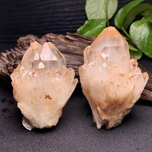 天然水晶菠萝晶簇摆件原石矿标城堡骨干晶牙家居办公桌面装饰