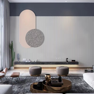 格护墙板壁纸客厅卧室民宿床头沙发背景墙纸拼色几何墙布8人付款36