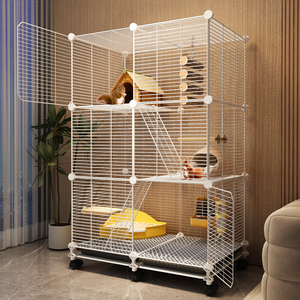三层超大松鼠笼子专用龙猫笼子特大号柜笼蜜袋鼯花枝鼠加密饲养笼