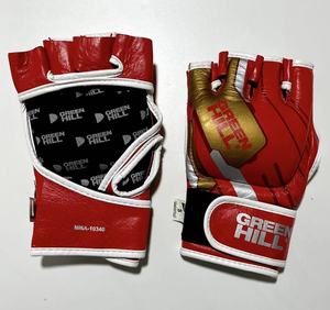 greenhill进口成人真皮半指拳套mma格斗搏击散打沙袋ufc拳击手套