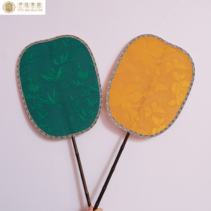 云姝宝阁新品椭圆八角大扇团扇汉服古风走秀旗袍百搭手工紫竹扇子