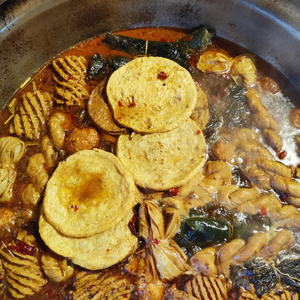 脆豆腐干货把子肉素鸡火锅麻辣烫食材油炸豆干徐州特产脆豆腐火锅