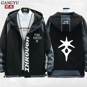 游戏风衣夹克最终幻想ff14艾欧泽亚全职业符号恶搞定制休闲男外套