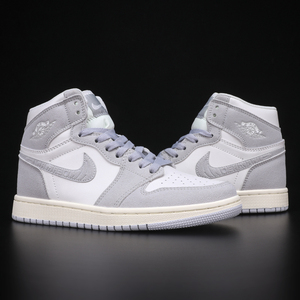 aj男鞋官网aj1正品香芋紫休闲女鞋莆田空军一号正版高帮紫灰限定