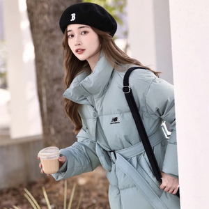 nb羽绒服iu同款棉服外套女新百伦21冬季新款运动立领收腰保暖棉衣