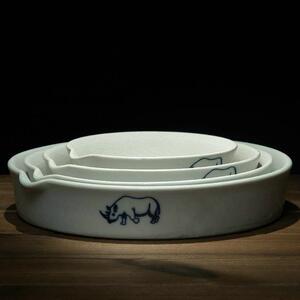 牛角磨水盘大磨i盘磨砂盘磨水盘磨盘陶瓷磨盘羚羊