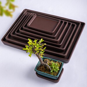 花盆托盘盆景花托紫砂花盆接水盘陶瓷长方正方圆形盆托底座底托垫