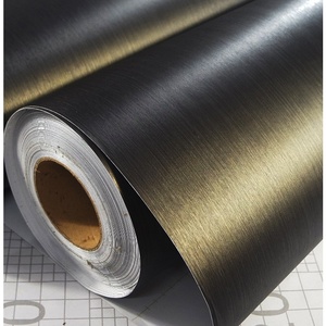 仿不锈钢贴纸自粘金属镜面拉丝金银色装饰贴膜电梯冰箱家具翻新贴