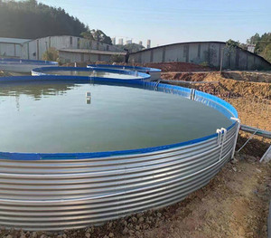 户外折叠帆布锦鲤鱼池加厚圆形大型塑料防水布养殖袋刀刮布养鱼池