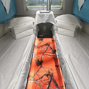 火车卧铺下铺全铝便携折叠床午休带娃睡觉神器双人凳儿童床双人椅