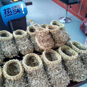 毛窝鞋儿童芦花靴毛翁子芦花芦苇a编织点点国际贸易店同款货源