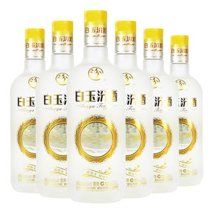 杏花村汾酒集团白玉汾酒40度375ml*6瓶玻璃瓶装露酒特价套装