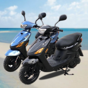 轻便摩托车二手巧格省燃油助力车125男女小型雅马哈jog外卖踏板车