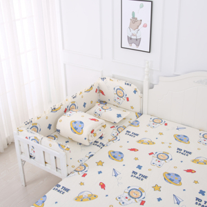 新生婴儿床床围套件儿童拼接床挡布防撞围软包透气纯棉可拆洗定制