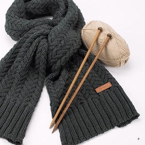 围巾diy 手织成品秋冬情侣围脖厚生日送男女友礼物平针纯色20人付款