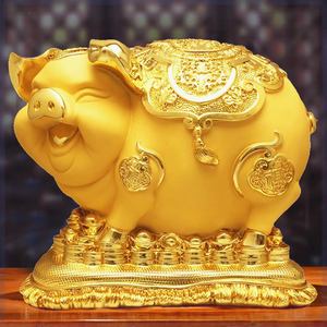 猪猪存钱罐新款储蓄超大2024储钱摆件客厅金猪存钱罐只进不出小猪