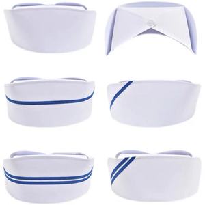 医院护士长夏季加厚护士帽燕尾帽医院同款白色加杠帽子诊所医院