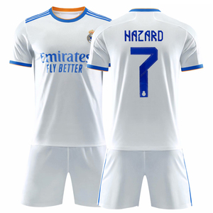 皇马球衣主场短袖足球服套装男女皇家马德里训练队服7号c罗欧