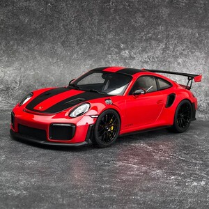 汽车模型autoart奥拓aa1:18保时捷911 gt2 rs超跑全开蛙王