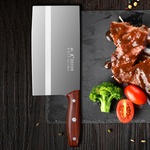 双美锻打不锈钢厨房刀具德国进口铬钢菜刀德切菜刀切片刀桑刀利0人