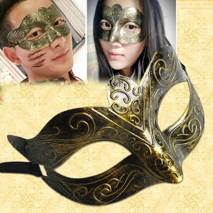 半面妆面具古风汉服男