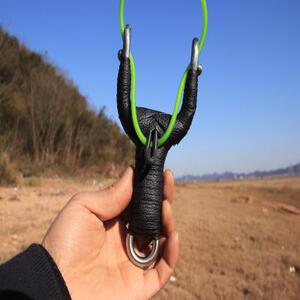 盘羊速射弹弓两用圆扁皮传统冷弯传统圆皮筋【黑夜户外】