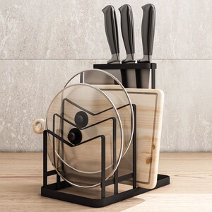 菜板架子座落地刀架摆件立式放东西的置物架厨房刀具菜板收纳架