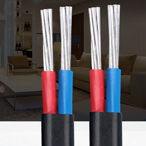 护导线双芯室外电线主线双股铝缆地缆线黑电线地埋电线电览线二芯