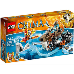 现货70220懦剑虎的剑齿摩托车 乐高积木玩具 chima 气功传奇系列
