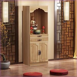 架子立柜支架复古密宗佛龛白色神明摆件农村6n0保家仙立式桌子供