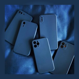 适用p40宝石蓝色直边华为mate30pro手机壳p30液态硅胶p20软套10/9