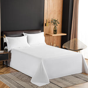 五星级酒店专用白色单件床单纯棉贡缎被套宾馆民宿全棉床上用品棉