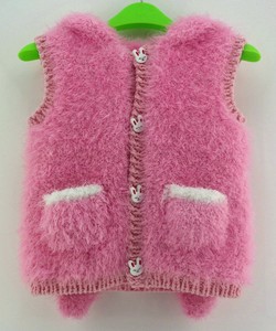 宝宝婴儿毛线diy手编材料包珊瑚绒凤羽绒l毛线兔子马甲编织材料包