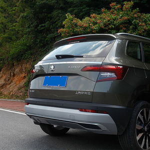 斯柯达柯珞克改装尾门装饰条柯洛克汽车后备箱亮条尾厢外后上饰