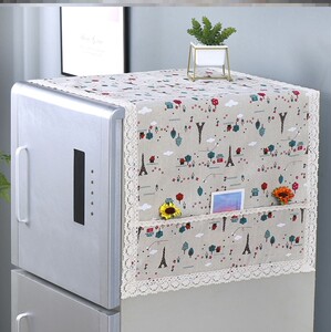 2021新款冰箱防尘罩双门冰柜罩盖布遮尘罩高端洗衣机盖布罩收纳罩