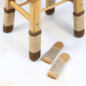 椅子脚套凳子腿保护套双层针织餐桌腿耐磨静音防磨垫实木桌椅24只