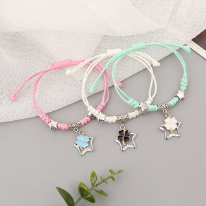 闺蜜手环可爱三人手链女学生韩版简约森系四人手镯二人姐x妹手链