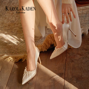 【永恒】KAROL KADEN法式婚鞋女珍珠白色主婚纱高跟新娘2023新款