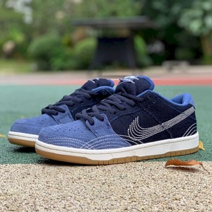 sb dunk low prm 丹宁刺绣 牛仔 简约校园情侣秋冬款滑板鞋