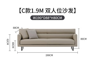现代极简沙发小户型转角羽绒沙发意式布艺组合沙发设计师轻奢锐驰