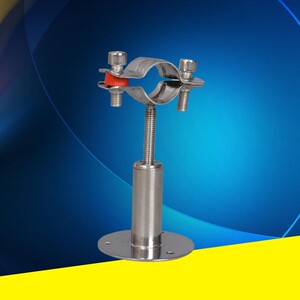 固定304 可调节管支架可伸缩管子夹管卡管码夹管箍管托不锈钢管夹