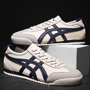 旗舰店鬼冢虎男鞋一脚蹬tiger鞋虎牌阿甘鞋青少年潮鞋子休闲百搭