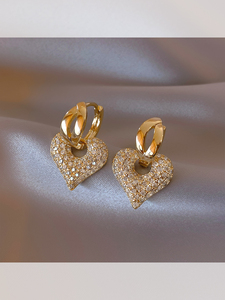 老凤祥和官方银饰正品999纯银耳环小众设计感耳圈高级气质耳饰