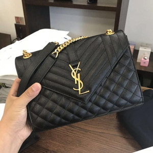 【意大利直邮】ysl包圣罗兰女包 荔枝纹绗缝肩背包链条单肩斜挎包