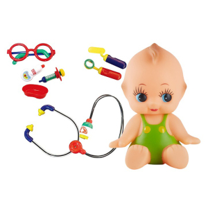 日本皇室儿童医生玩具套装男女孩过家家打针软胶娃娃套装礼物