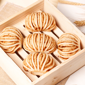 红糖佛手儿童半成品早餐酒店饭店餐饮包子馒头特色点心花卷速冻