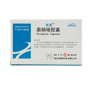 齐克 奥硝唑胶囊 0.25g*12粒/盒