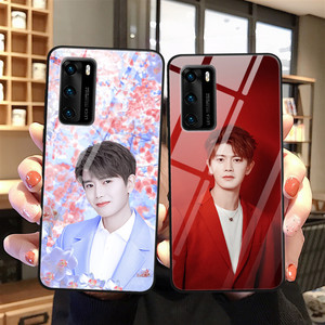 适用华为p40任嘉伦手机壳同款p40pro荣耀30s玻璃壳pro 明星定制潮