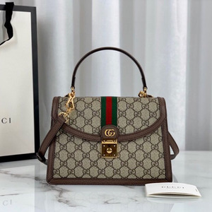 gucci古 驰女包经典款印花手提包双g单肩包斜挎代购酷奇女士包包
